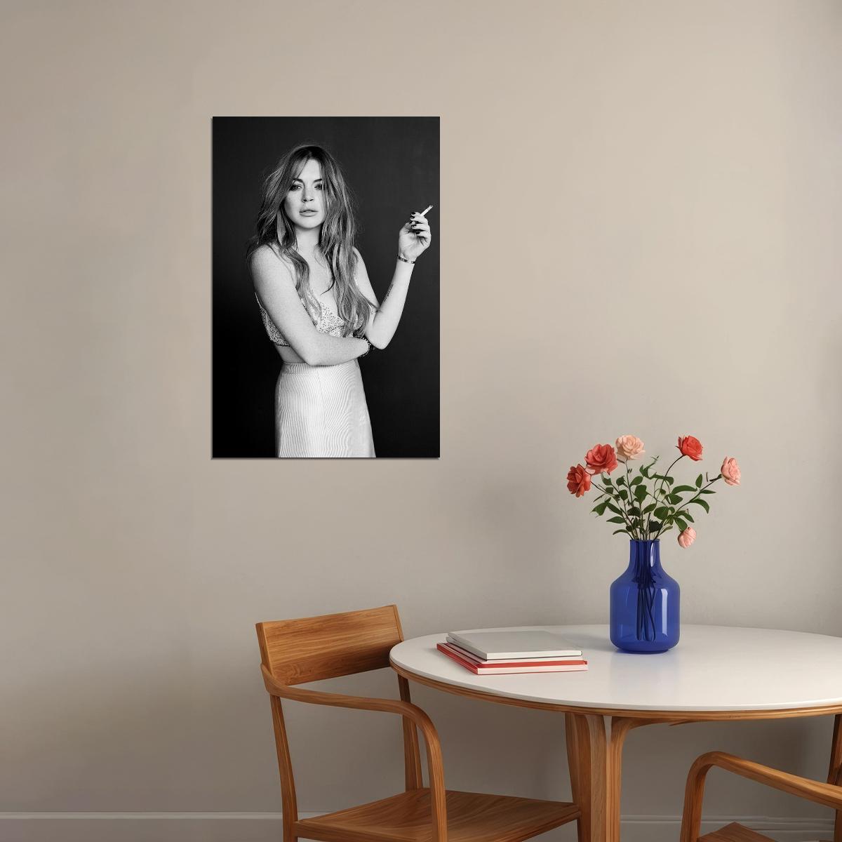Lindsay Lohan Celebrity American Actor Musician Poster Wall Art Print Home Wall Decor - xonomax