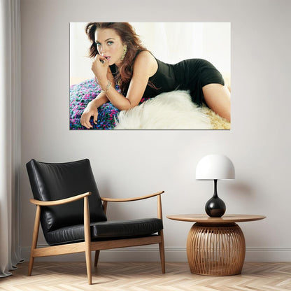 Lindsay Lohan Celebrity American Actor Singer Poster Wall Art Print Home Wall Decor - xonomax