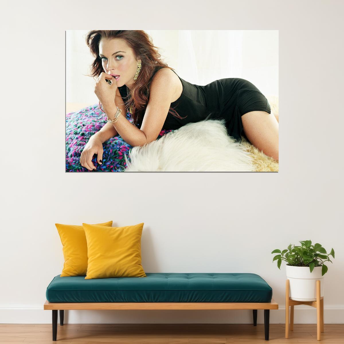 Lindsay Lohan Celebrity American Actor Singer Poster Wall Art Print Home Wall Decor - xonomax