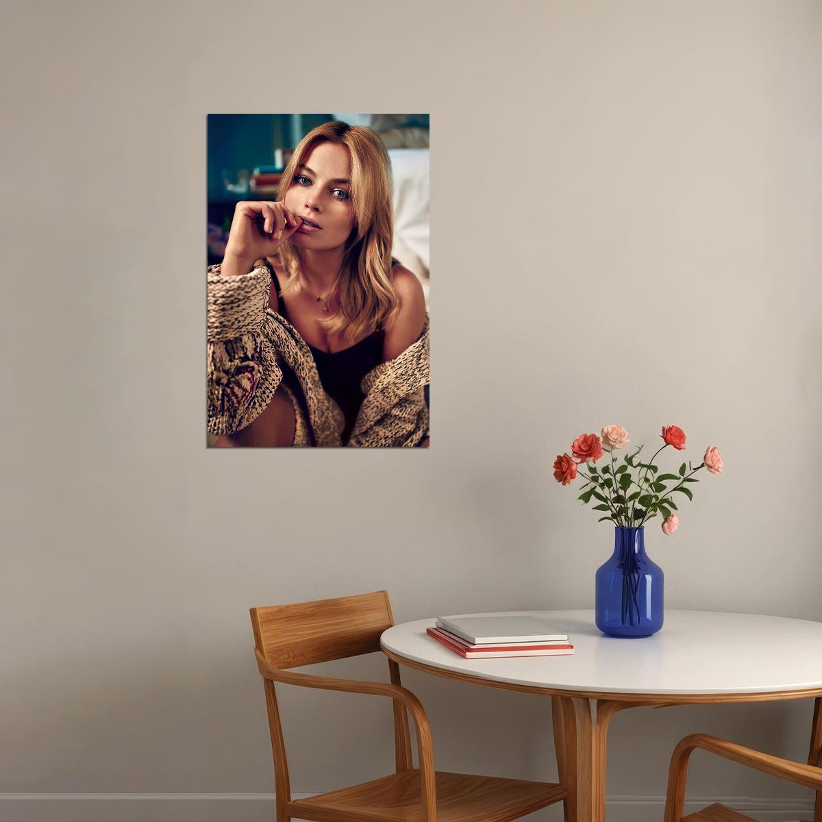 Margot Robbie Celebrity Australian Movie Actor Poster Wall Art Print Home Wall Decor - xonomax