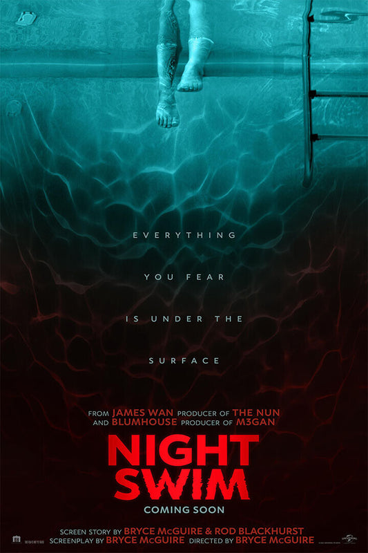 Night Swim Horror Thriller Movie Cinema Poster Wall Art Print Home Wall Decor - xonomax