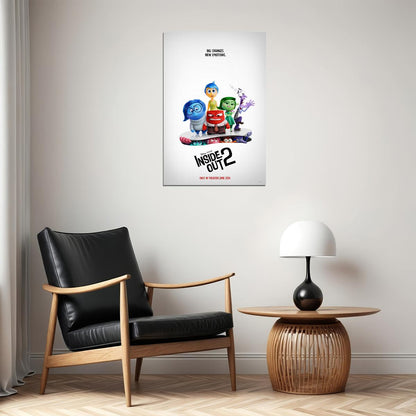 Inside Out 2 Adventure Comedy Animation Movie Cinema Poster Wall Art Print Home Wall Decor - xonomax