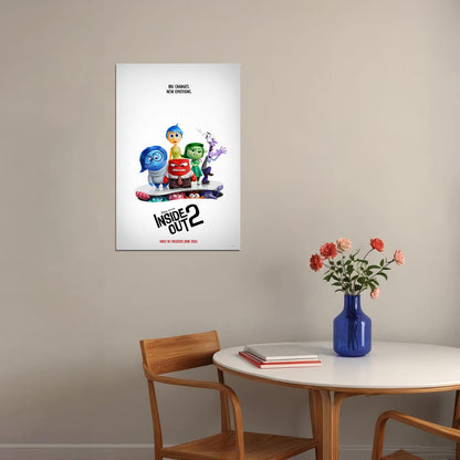 Inside Out 2 Adventure Comedy Animation Movie Cinema Poster Wall Art Print Home Wall Decor - xonomax