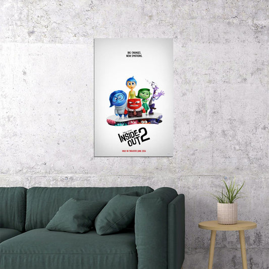 Inside Out 2 Adventure Comedy Animation Movie Cinema Poster Wall Art Print Home Wall Decor - xonomax