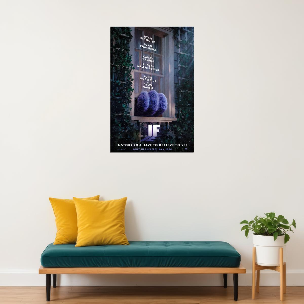 If 2024 Comedy Family Fantasy Movie Poster Wall Art Print Home Wall Decor - xonomax