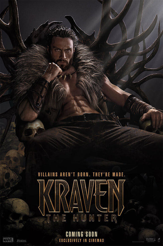Kraven The Hunter Science Fiction Action Movie Poster Wall Art Print Home Wall Decor - xonomax