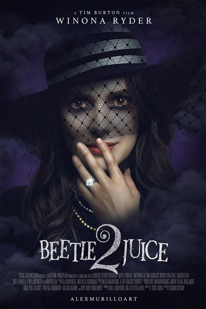 Beetlejuice 2 Comedy Horror Movie Cinema Poster Wall Art Print Home Wall Decor - xonomax