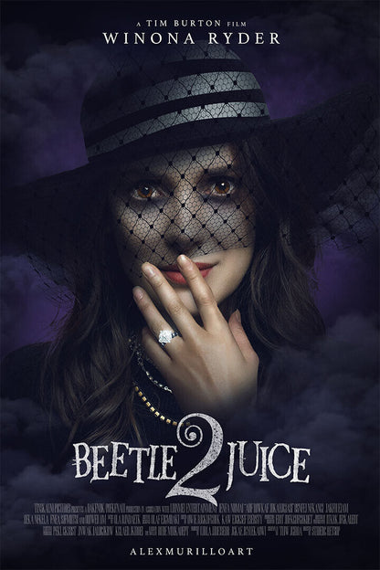Beetlejuice 2 Comedy Horror Movie Cinema Poster Wall Art Print Home Wall Decor - xonomax