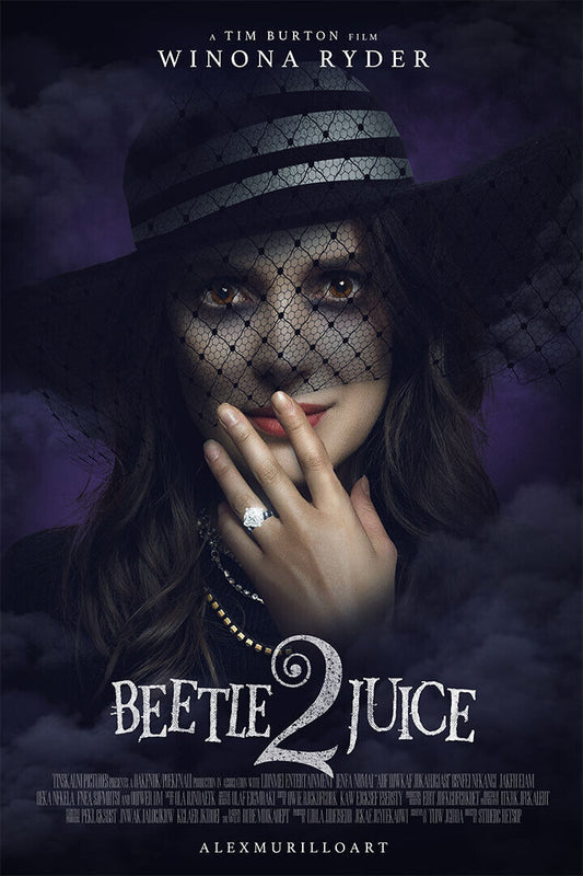 Beetlejuice 2 Comedy Horror Movie Cinema Poster Wall Art Print Home Wall Decor - xonomax