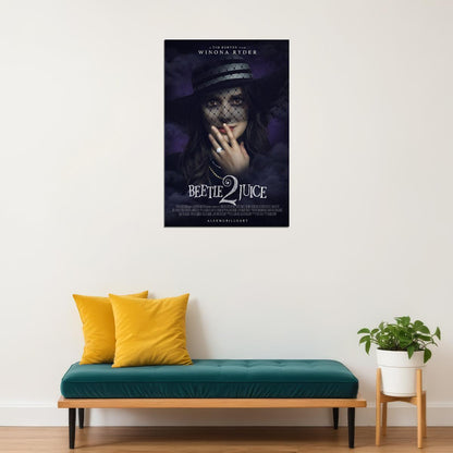 Beetlejuice 2 Comedy Horror Movie Cinema Poster Wall Art Print Home Wall Decor - xonomax