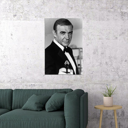 Sean Connery Scottish Actor Producer Poster Wall Art Print Home Wall Decor