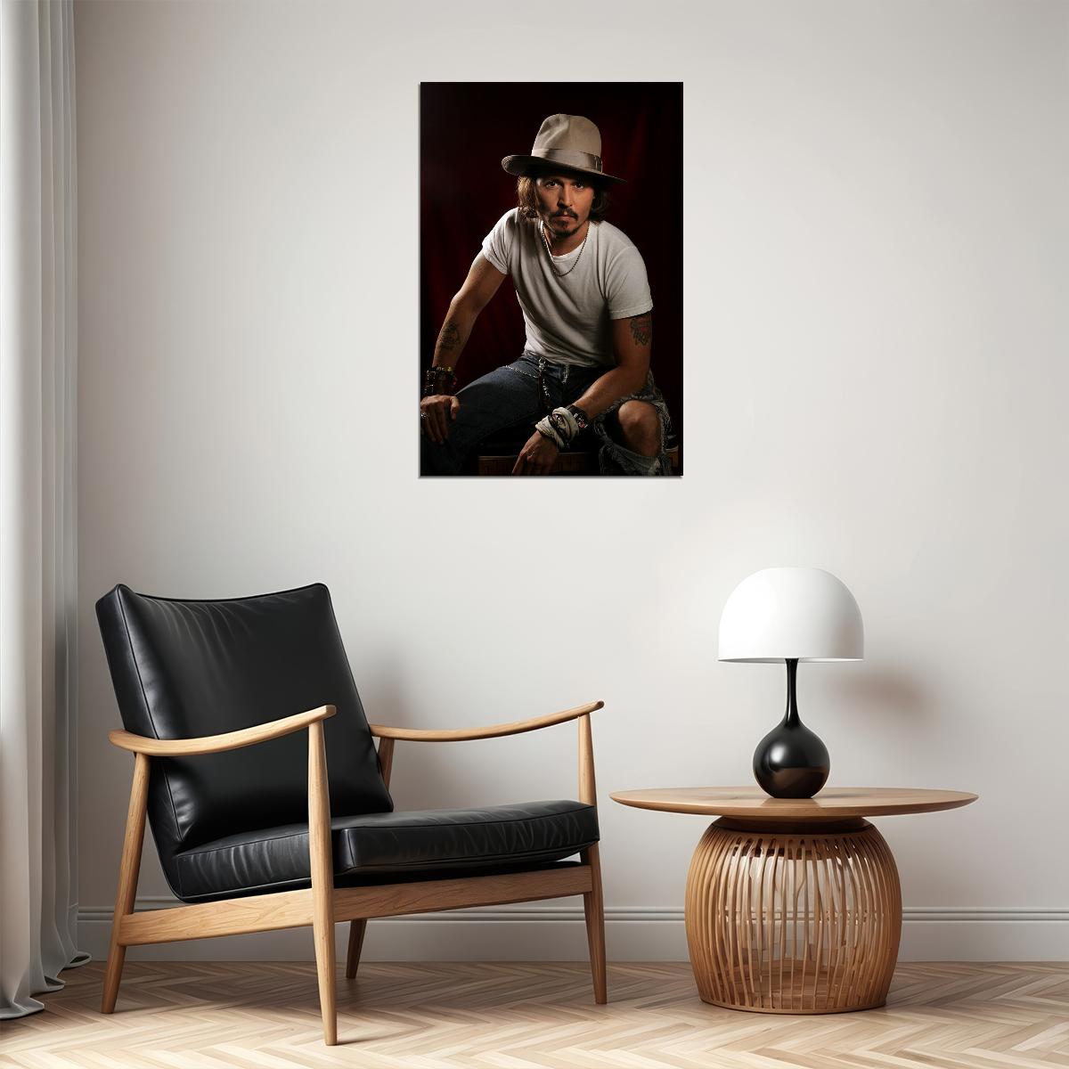 Johnny Depp American Actor Producer And Musician Poster Wall Art Print Home Wall Decor