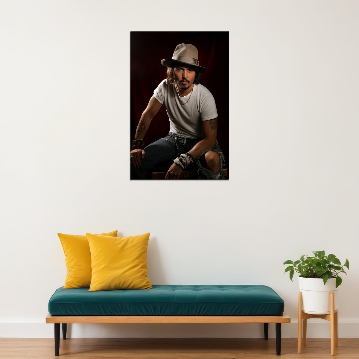 Johnny Depp American Actor Producer And Musician Poster Wall Art Print Home Wall Decor