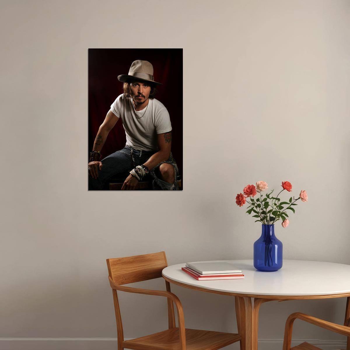 Johnny Depp American Actor Producer And Musician Poster Wall Art Print Home Wall Decor