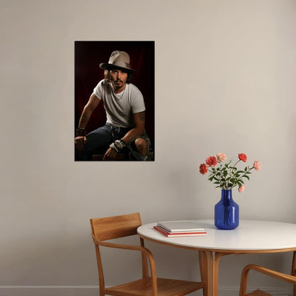 Johnny Depp American Actor Producer And Musician Poster Wall Art Print Home Wall Decor