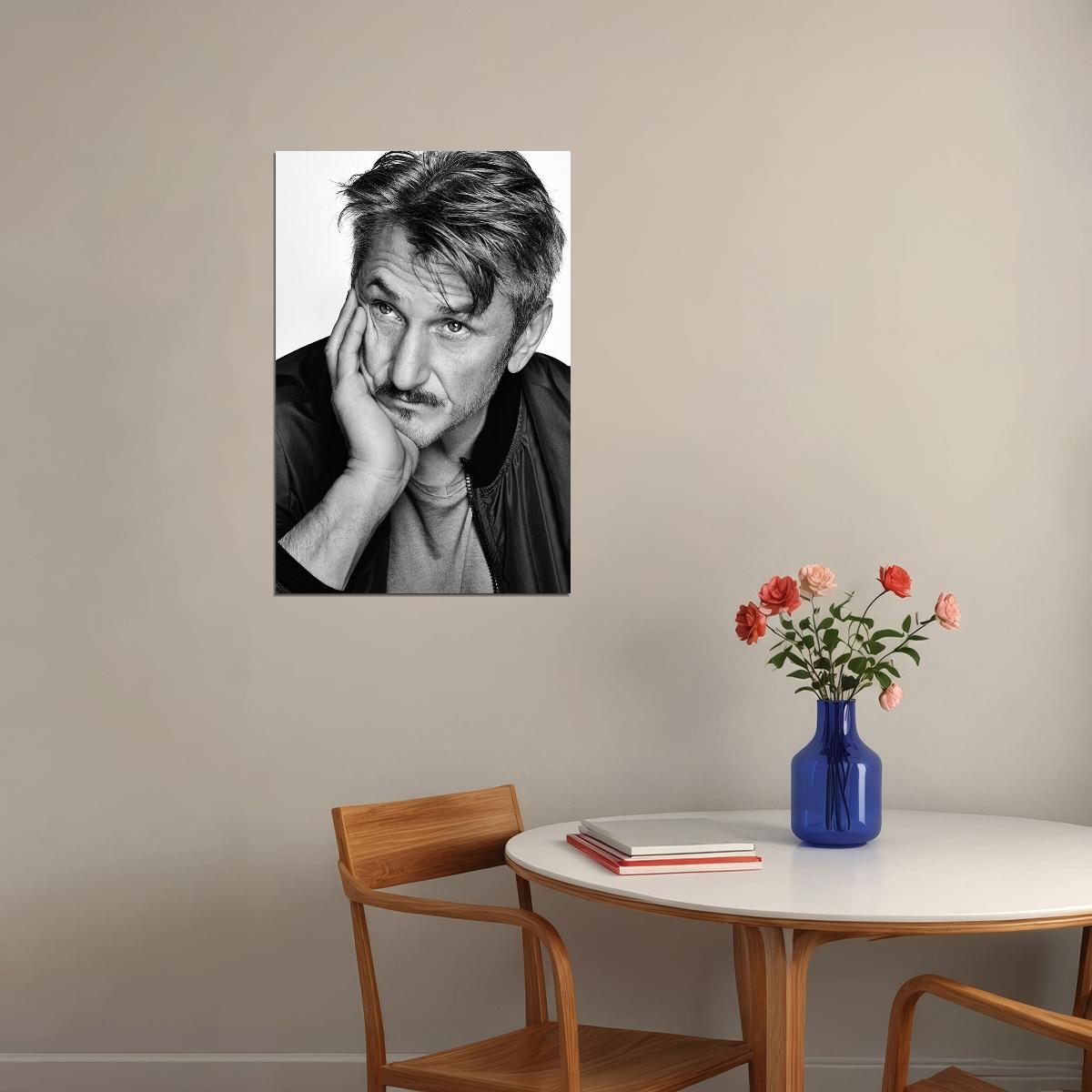 Sean Penn American Film Actor And Director Poster Wall Art Print Home Wall Decor