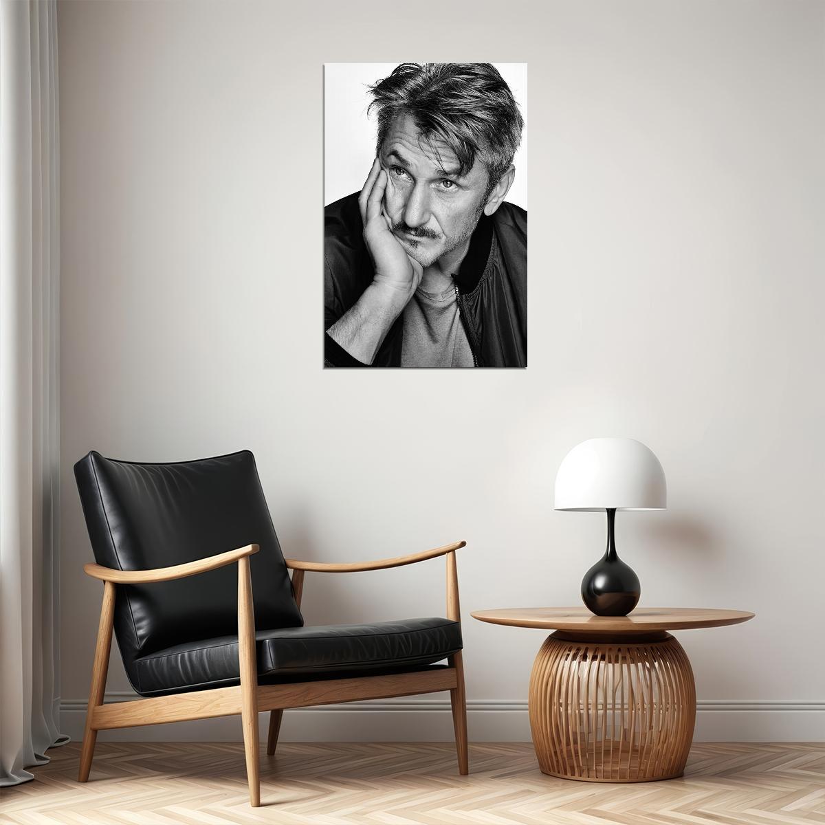 Sean Penn American Film Actor And Director Poster Wall Art Print Home Wall Decor