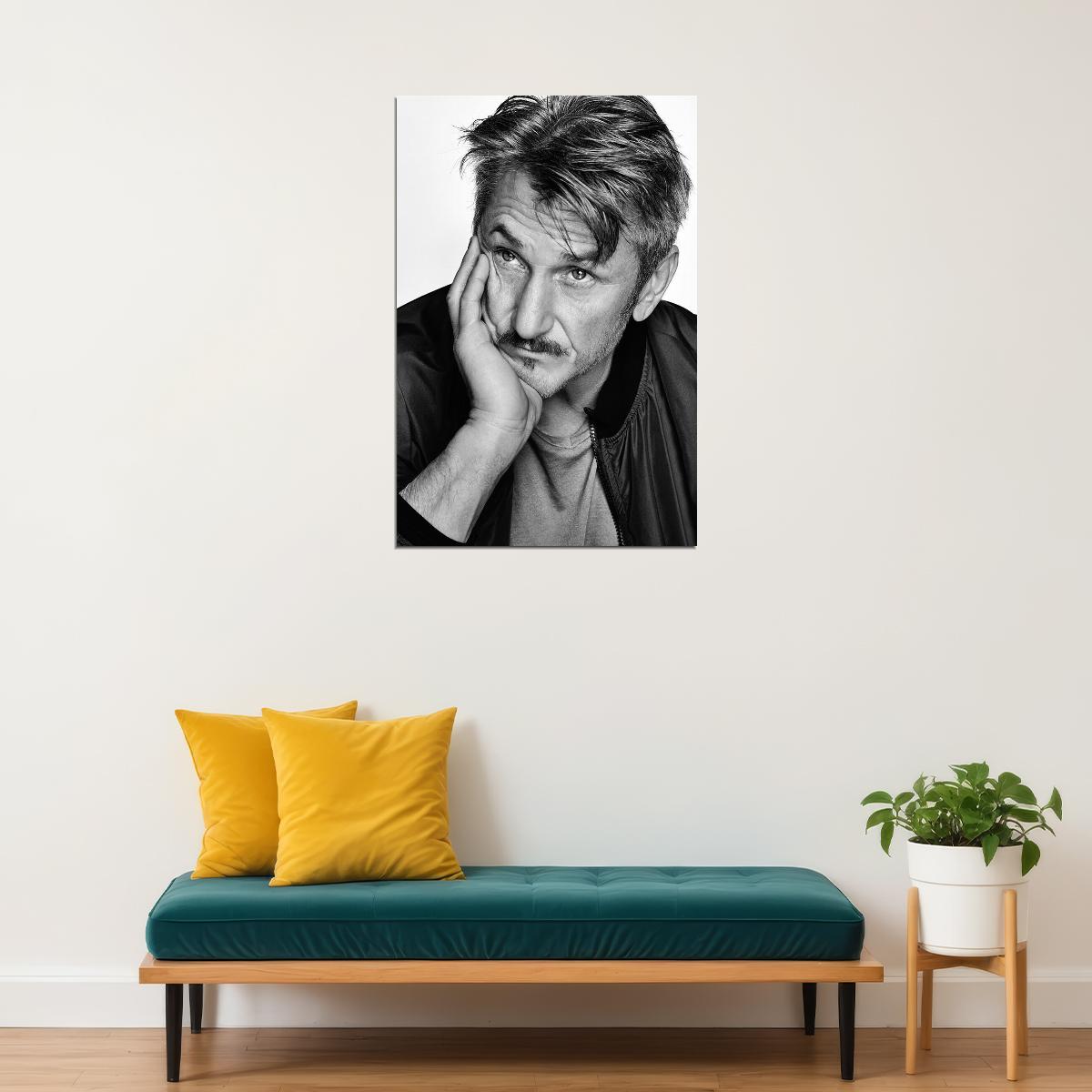 Sean Penn American Film Actor And Director Poster Wall Art Print Home Wall Decor