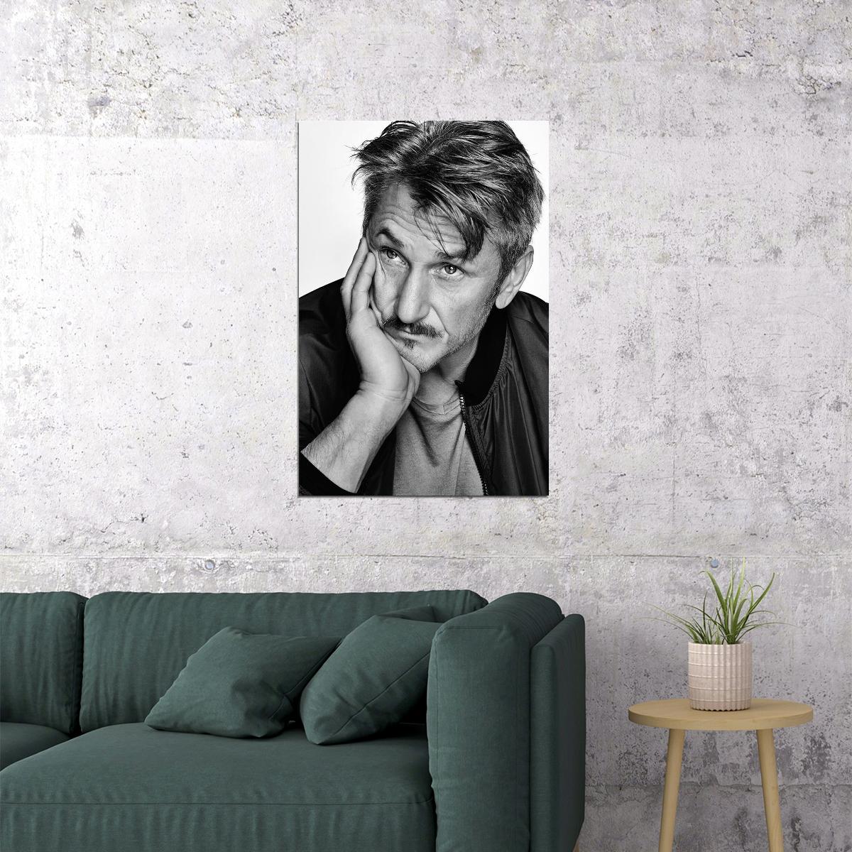 Sean Penn American Film Actor And Director Poster Wall Art Print Home Wall Decor