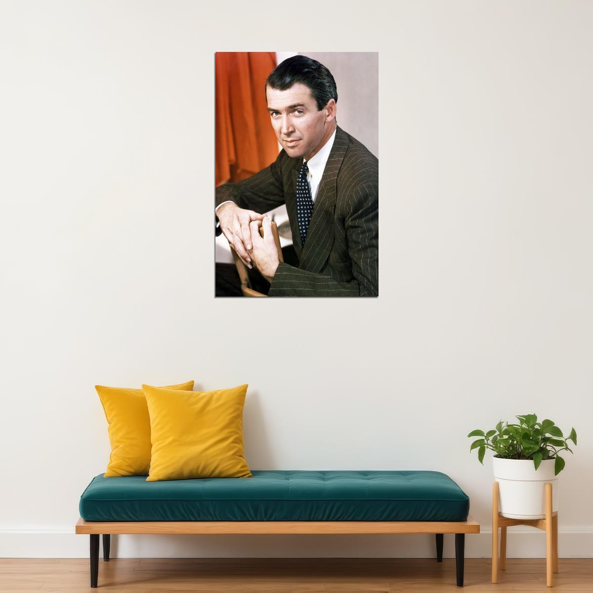 James Stewart American Theater And Film Artist Poster Wall Art Print Home Wall Decor - xonomax