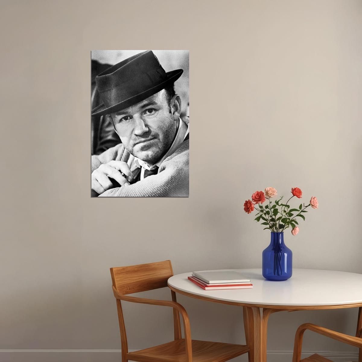 Gene Hackman American Retired Actor Artist Poster Wall Art Print Home Wall Decor - xonomax