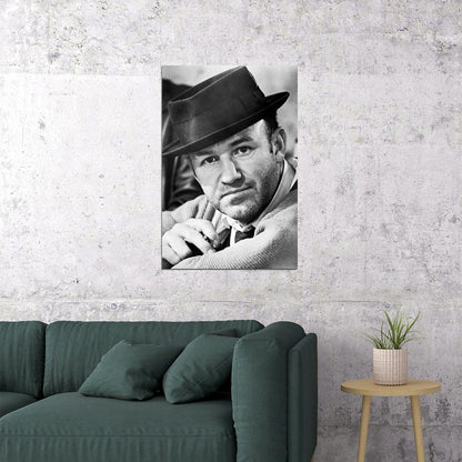 Gene Hackman American Retired Actor Artist Poster Wall Art Print Home Wall Decor - xonomax