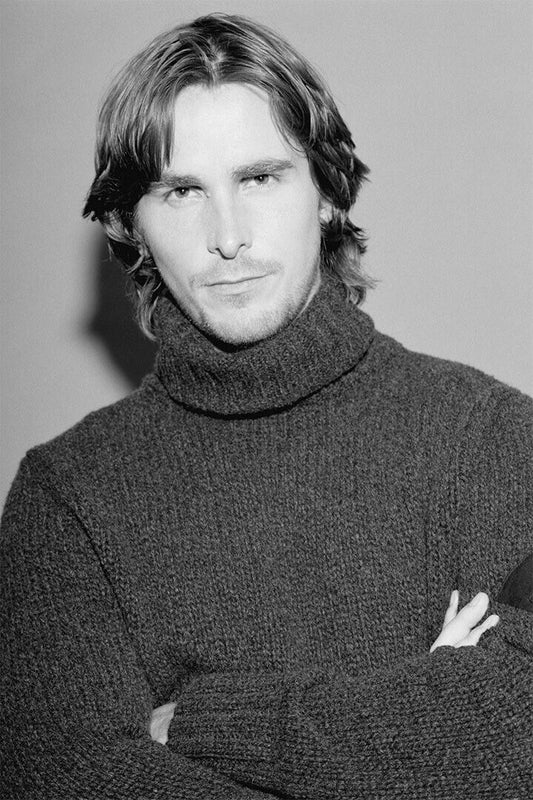 Christian Bale British Film Actor Artist Poster Wall Art Print Home Wall Decor - xonomax