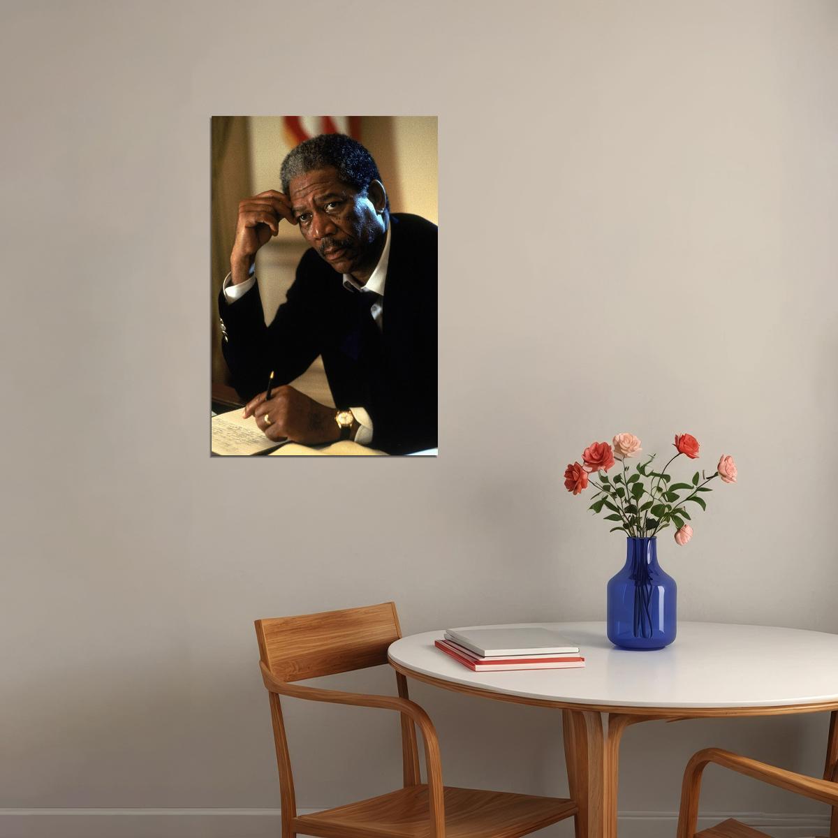 Morgan Freeman American Artist And Voice Actor Poster Wall Art Print Home Wall Decor - xonomax
