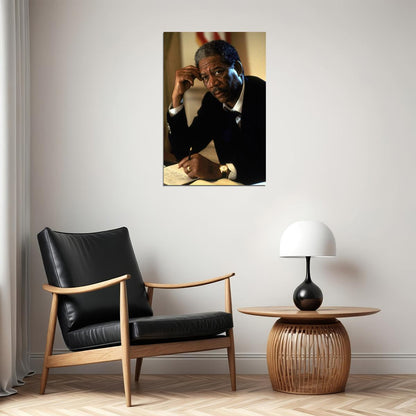 Morgan Freeman American Artist And Voice Actor Poster Wall Art Print Home Wall Decor - xonomax