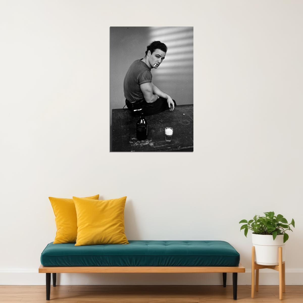Marlon Brando Californian Actor Activist Poster Wall Art Print Home Wall Decor - xonomax