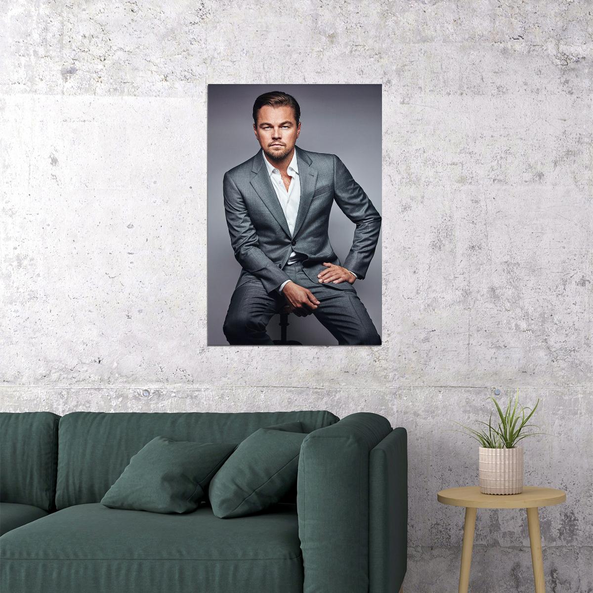 Leonardo Dicaprio American Actor And Producer Poster Wall Art Print Home Wall Decor - xonomax