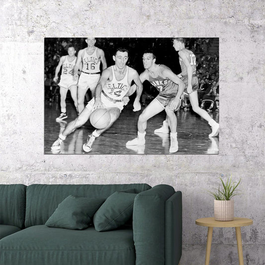 Bob Cousy Boston Basketball Player Poster Wall Art Print Home Wall Decor - xonomax