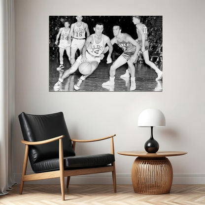 Bob Cousy Boston Basketball Player Poster Wall Art Print Home Wall Decor - xonomax