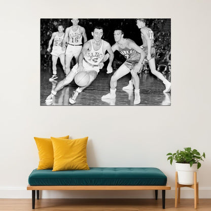 Bob Cousy Boston Basketball Player Poster Wall Art Print Home Wall Decor - xonomax