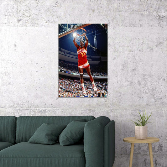 Dominique Wilkins Atlanta Basketball Player Poster Wall Art Print Home Wall Decor - xonomax