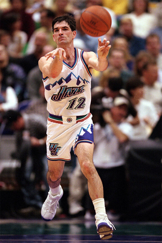 John Stockton Utah Basketball Player Poster Wall Art Print Home Wall Decor