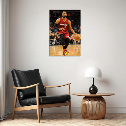 Dwyane Wade Miami Basketball Player Poster Wall Art Print Home Wall Decor - xonomax