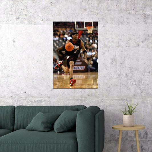 Allen Iverson Philadelphia Basketball Player Poster Wall Art Print Home Wall Decor - xonomax