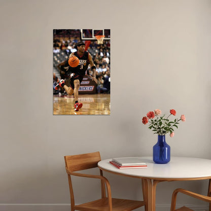 Allen Iverson Philadelphia Basketball Player Poster Wall Art Print Home Wall Decor - xonomax