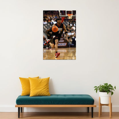 Allen Iverson Philadelphia Basketball Player Poster Wall Art Print Home Wall Decor - xonomax