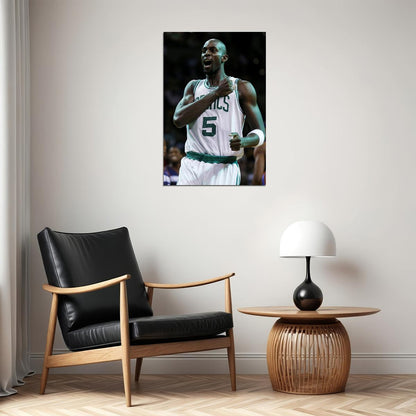 Kevin Garnett Boston Basketball Player Poster Wall Art Print Home Wall Decor - xonomax