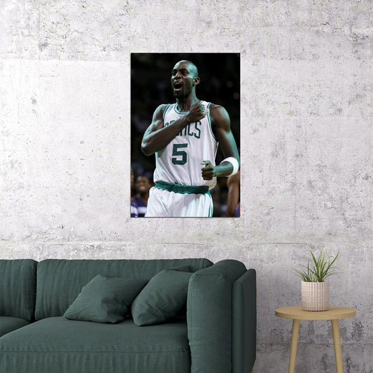 Kevin Garnett Boston Basketball Player Poster Wall Art Print Home Wall Decor - xonomax