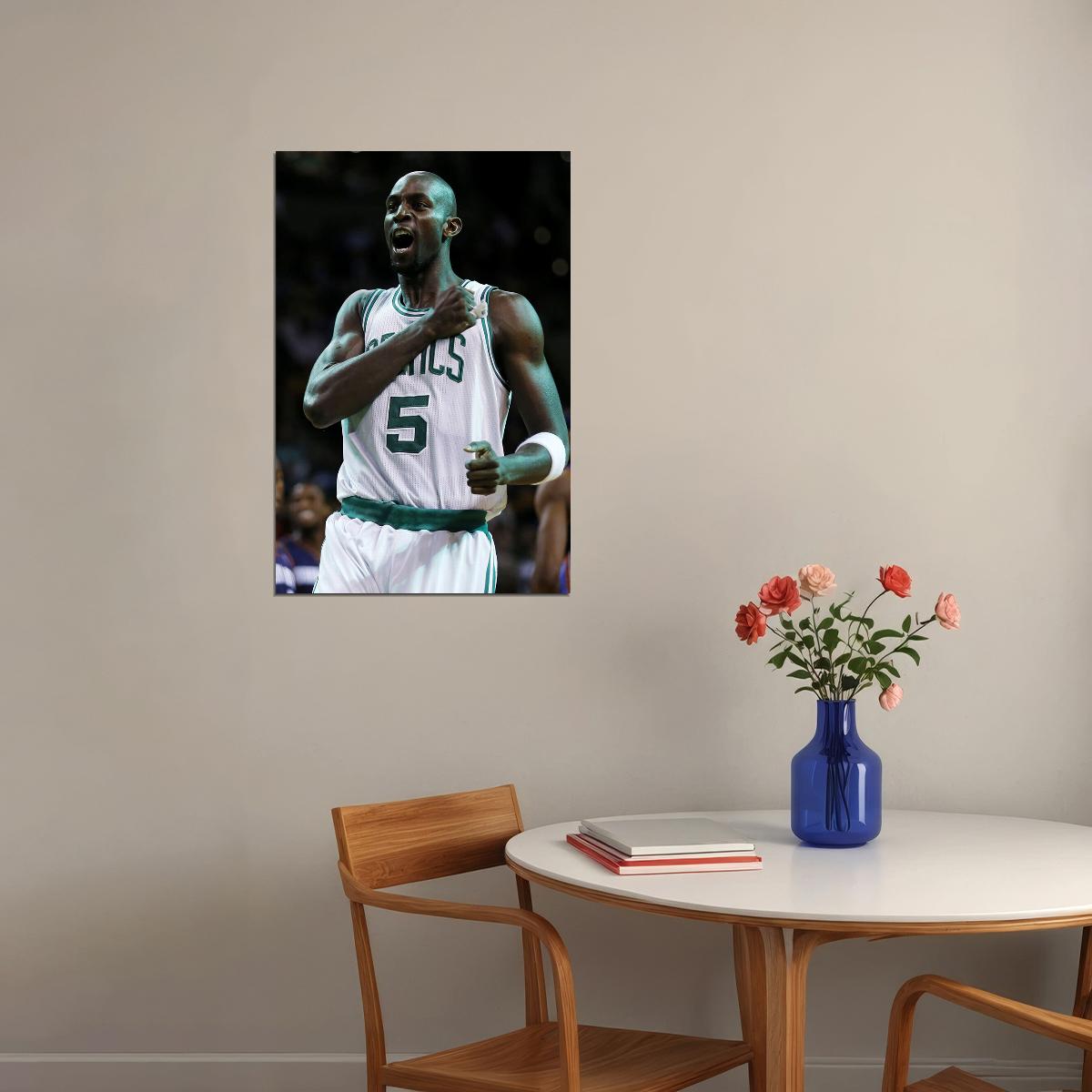 Kevin Garnett Boston Basketball Player Poster Wall Art Print Home Wall Decor - xonomax