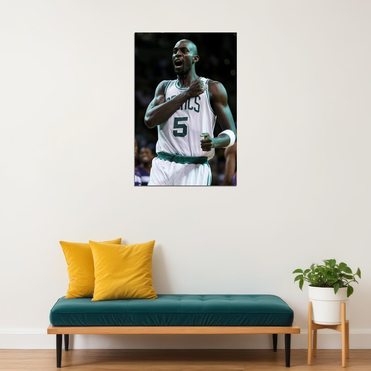 Kevin Garnett Boston Basketball Player Poster Wall Art Print Home Wall Decor - xonomax