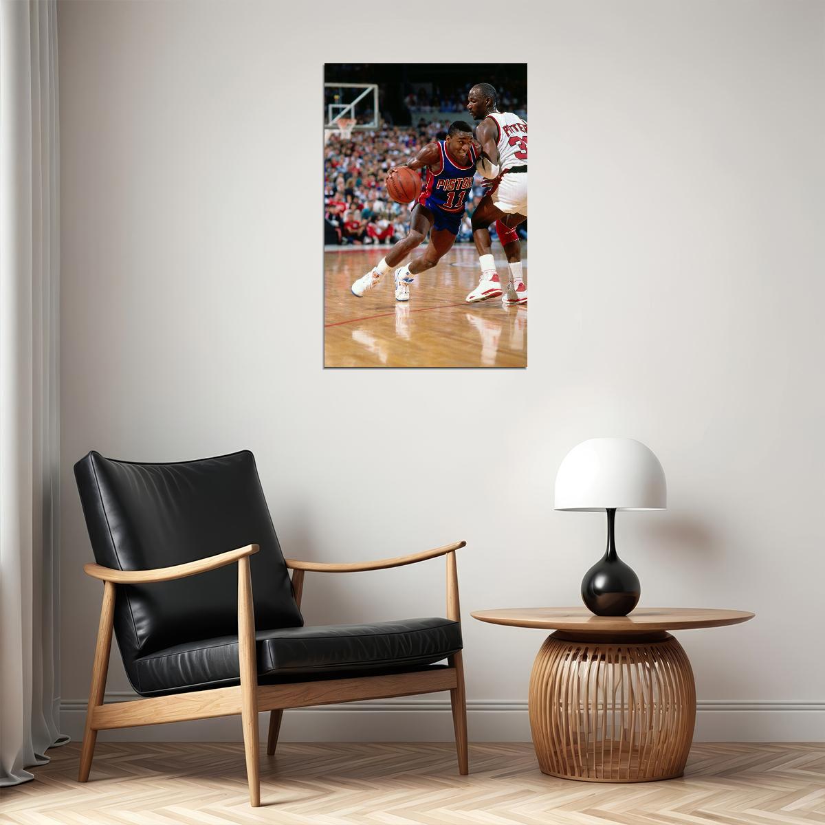 Isiah Thomas Detroit Basketball Player Poster Wall Art Print Home Wall Decor - xonomax