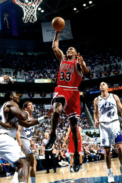 Scottie Pippen Chicago Bulls Basketball Player Poster Wall Art Print Home Wall Decor