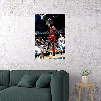 Scottie Pippen Chicago Bulls Basketball Player Poster Wall Art Print Home Wall Decor