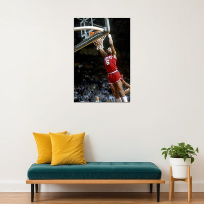 Julius Erving Philadelphia 76ers Basketball Player Poster Wall Art Print Home Wall Decor - xonomax