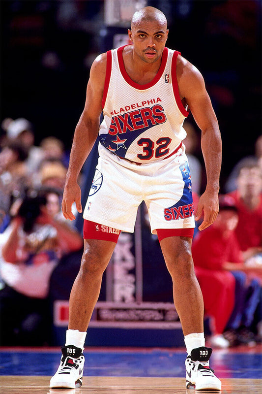 Charles Barkley Philadelphia 76ers Basketball Player Poster Wall Art Print Home Wall Decor - xonomax