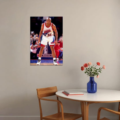 Charles Barkley Philadelphia 76ers Basketball Player Poster Wall Art Print Home Wall Decor - xonomax